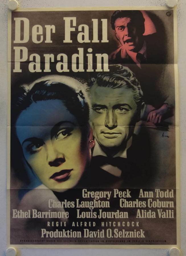 The Paradin Case original release german movie poster